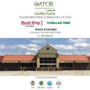 Grocery Store For Lease in Connellsville, PA