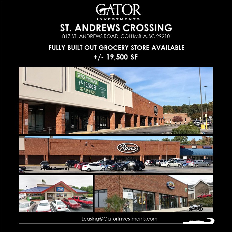 Fully Built Out Grocery Store Available in Columbia, SC 19,500 SF For