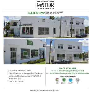 Retail / Office Space For Lease in Miami, FL