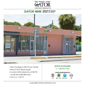 Retail Space For Lease in Miami, FL