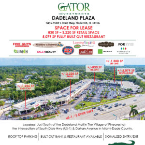 Retail Space For Lease in Pinecrest, FL