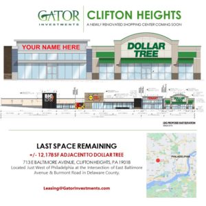 Retail Space For Lease in Clifton Heights, PA