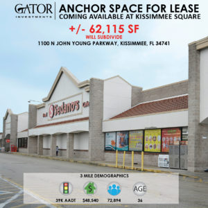 Anchor Space For Lease in Kissimmee, FL