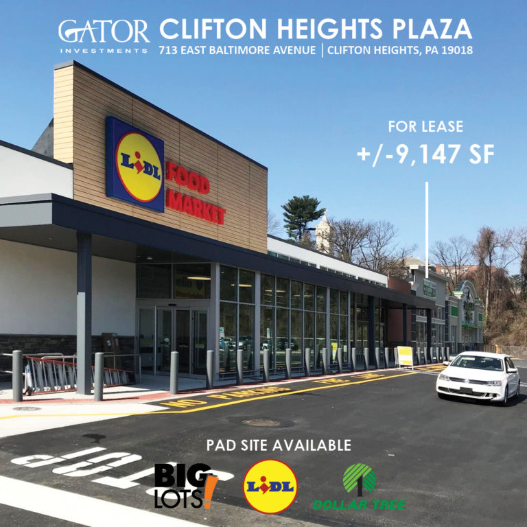 Last Space Available 9,147 SF Join Lidl, Big Lots & Dollar Tree in
