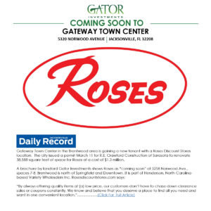 Roses Coming soon to Gateway Town Center