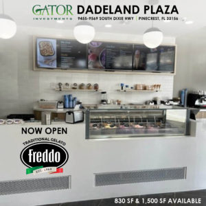Freddo Now Open in Dadeland Plaza