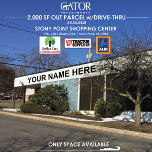 Out Parcel with Drive-Thru For Lease in Stony Point, NY