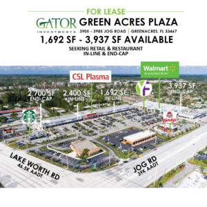 Retail space for lease in Greenacres, FL