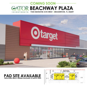 Pad site For lease in Gator Investments Owned Beachway Plaza - Bradenton, FL