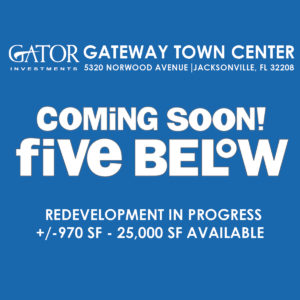 Retail space for lease in Gator Investments Owned Gateway Town Center in Jacksonville, FL