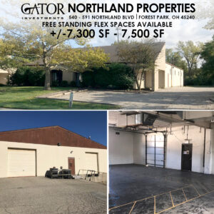 Flex space for Lease in Gator Investments owned Northland Properties in Forest Park, OH