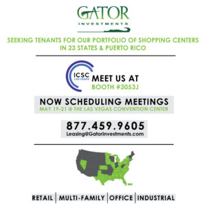 Gator Investments is now scheduling meetings for ICSC LAs Vegas 2024