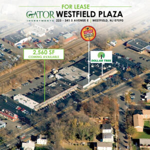 Retail space for lease in Gator Investments owned Westfield Plaza in Westfield, NJ
