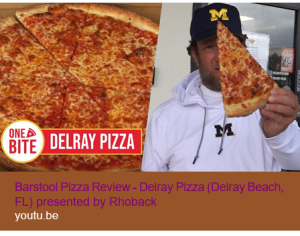 One Bit Pizza Review with Dave Portnoy at Gator Investments owned South Delray Shopping Center